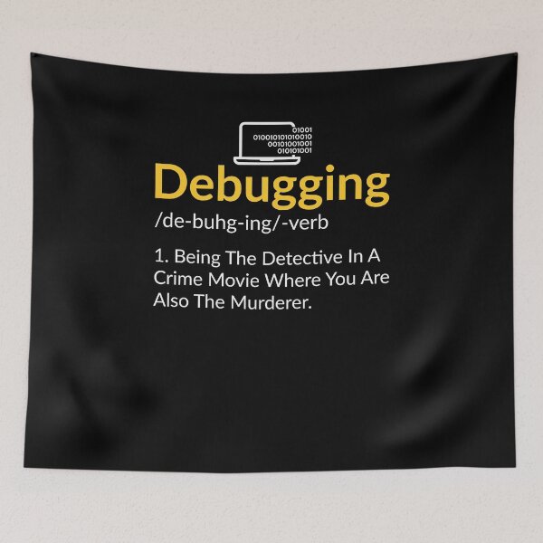 Item preview, Software Developer Debugging Funny Quote designed and sold by Silver Medal.