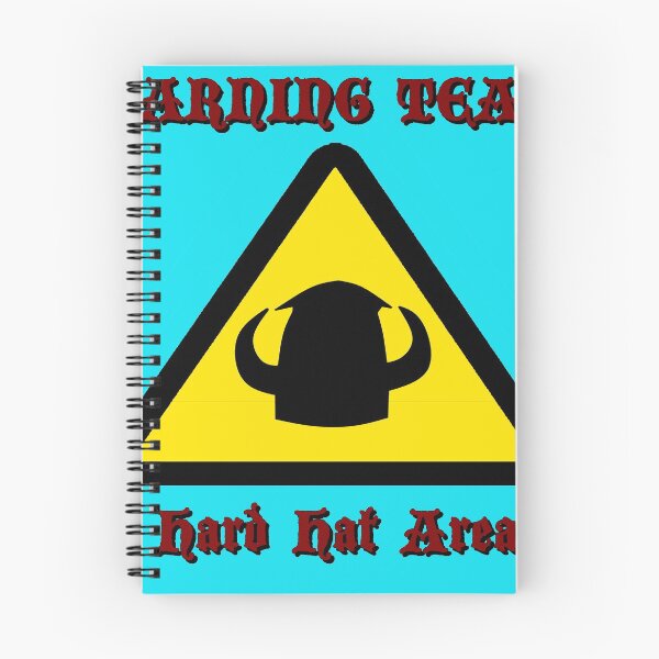 Item preview, Warning Team! Hard Hat Area designed and sold by Temporal Discussion: The Knightmare Podcast.