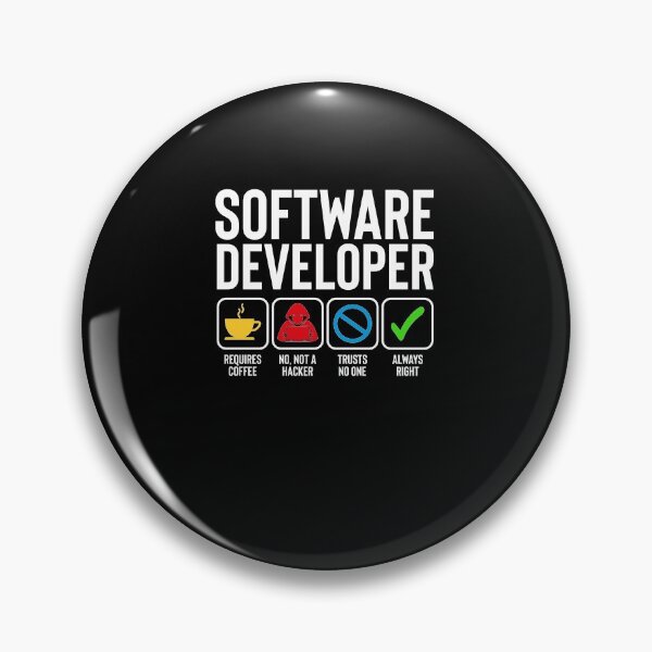 Item preview, Software Developer Funny Illustration designed and sold by Silver Medal.