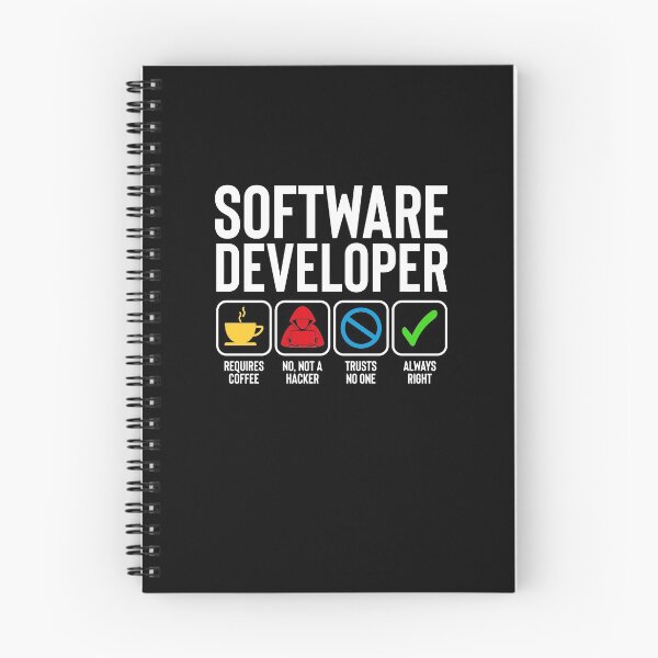 Item preview, Software Developer Funny Illustration designed and sold by Silver Medal.
