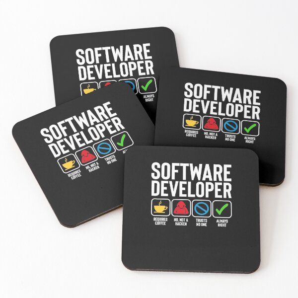 Item preview, Software Developer Funny Illustration designed and sold by Silver Medal.