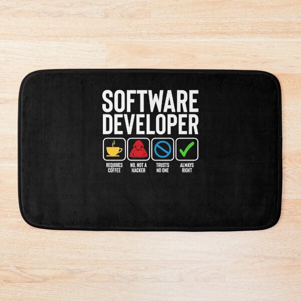 Item preview, Software Developer Funny Illustration designed and sold by Silver Medal.