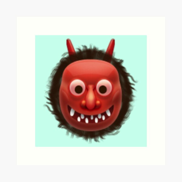 Item preview, Japanese Ogre Emoji designed and sold by KHavens.