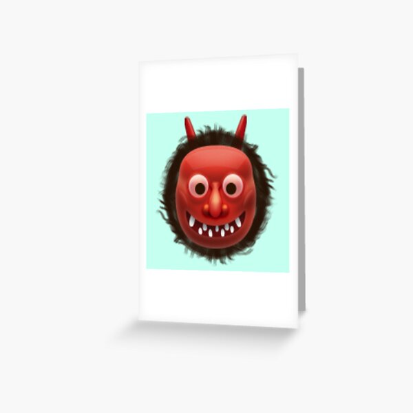 Cursed Stressed Blushing Emoji Greeting Card for Sale by Goath