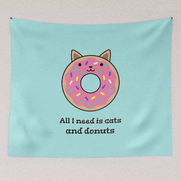 Item preview, All I Need is cats and donuts designed and sold by art-fox.