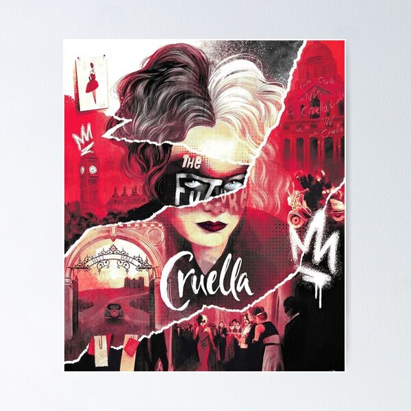 Cruella 2021 Emma Stone Movie Print Wall Art Home Decor - POSTER 20x30