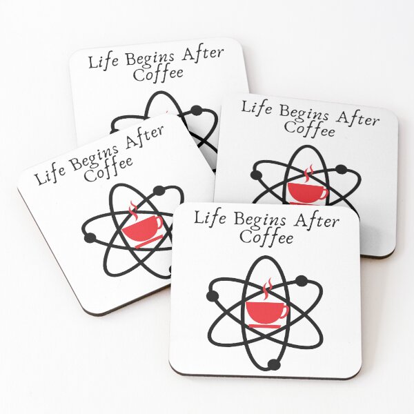 Item preview, Life Begins After Coffee - Funny Coffee Quotes designed and sold by VikGen.
