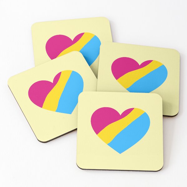 Item preview, pansexual heart designed and sold by freeArt10.
