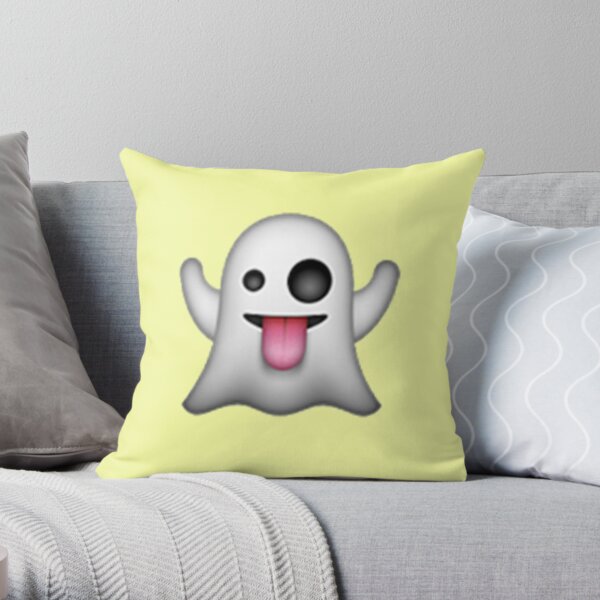 Ghost shop emoji pillow