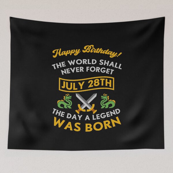 Item preview, July 28th The Day A Legend Was Born Dragons And Swords Design (Light) designed and sold by Graograman.