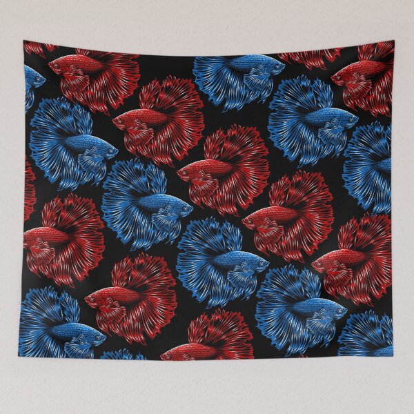 Item preview, Betta fish pattern designed and sold by albertocubatas.