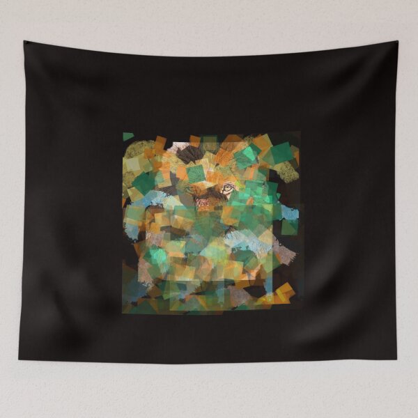 Item preview, Lion Hides Behind Colored Lights designed and sold by Right-M-E.