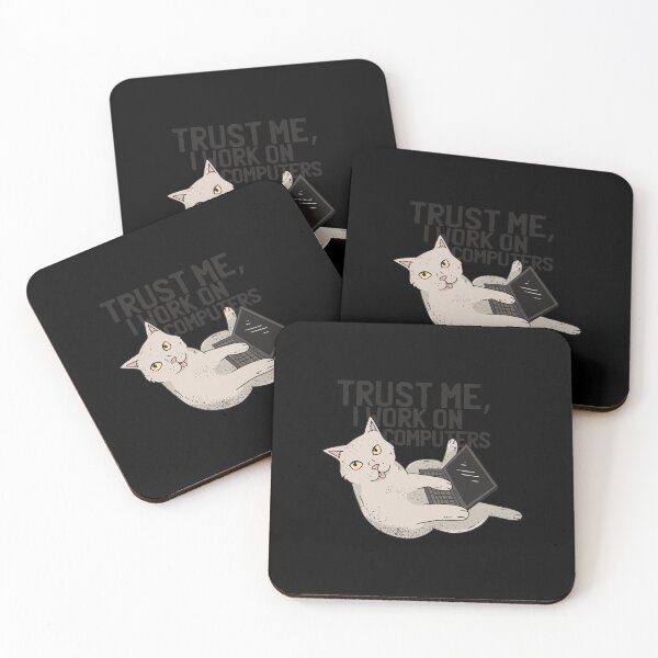 Item preview, Funny Cat Design With A Cat And A Computer For Nerds designed and sold by lawkeira11.
