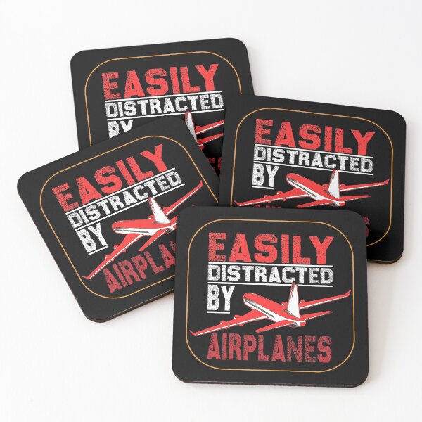 Item preview, Easily distracted by airplanes: Funny airplanes lovers design for men, women ,girls and boys. designed and sold by Otmaneshop.