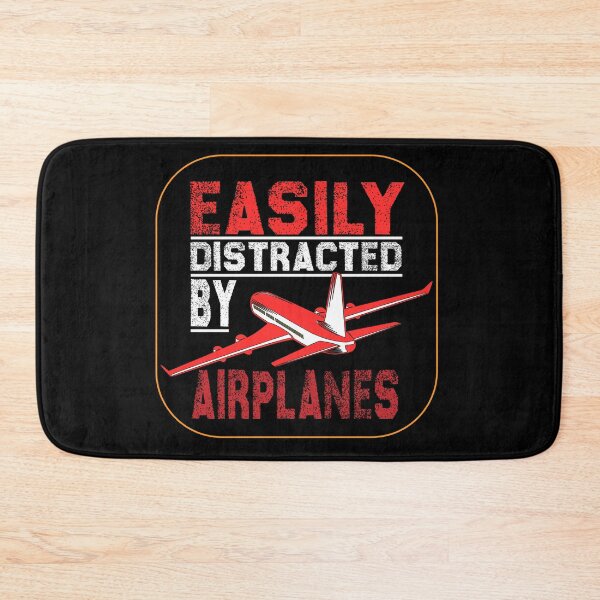 Item preview, Easily distracted by airplanes: Funny airplanes lovers design for men, women ,girls and boys. designed and sold by Otmaneshop.