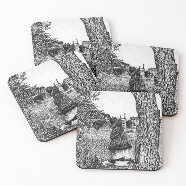 The Man in the Trees Illusion Coasters (Set of 4)
