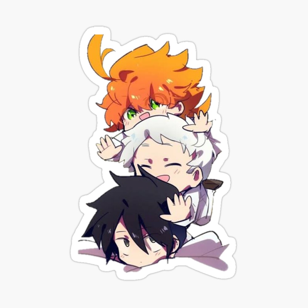 The Promised Neverland - Emma, Ray, and Norman Chibi Poster (15 x 20.5)