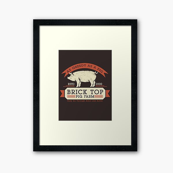 Item preview, Brick Top Pig Farm - As Greedy as a Pig designed and sold by McPod.