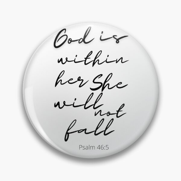 Item preview, Christian Quote PSALM 46:5 designed and sold by WordsOfHope.