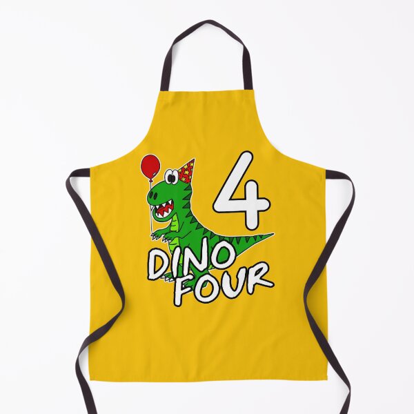Item preview, Dino Four 4th Birthday Dinosaur T-Rex Funny designed and sold by doodlerob.