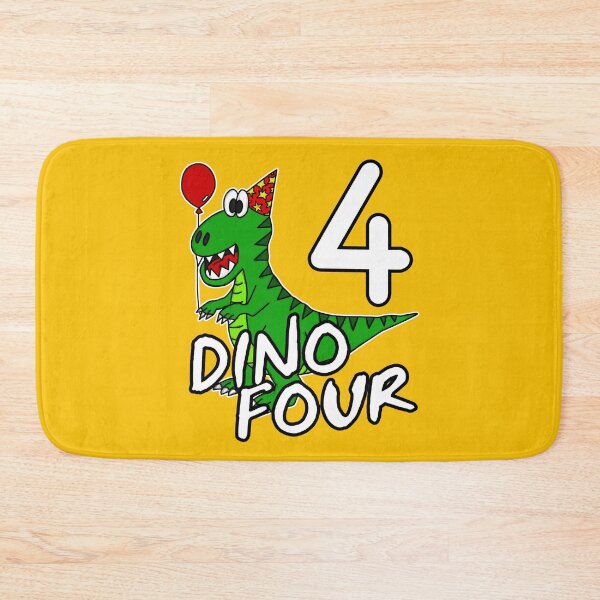 Item preview, Dino Four 4th Birthday Dinosaur T-Rex Funny designed and sold by doodlerob.