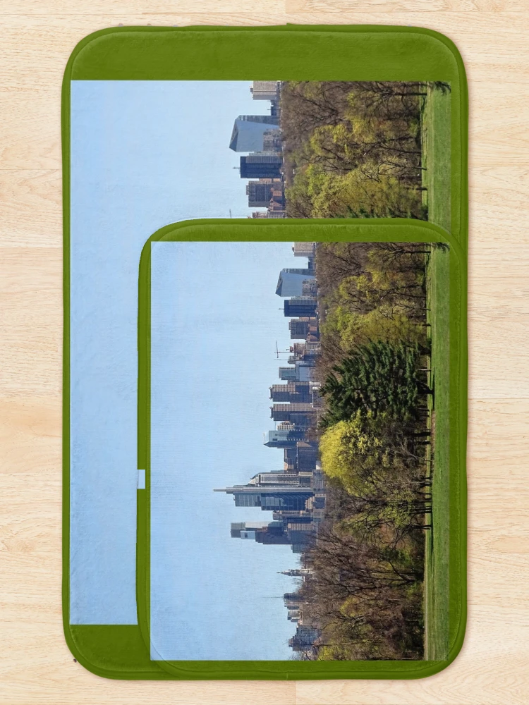 Thumbnail 5 of 6, Bath Mat, Philadelphia In The Spring designed and sold by Lynney.