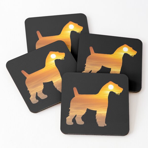 Item preview, Fox Terrier Dog Silhouette Sunrise designed and sold by alaechamlal.