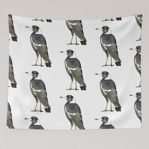 Item preview, MAGPIE - Australian Magpie Bird Portrait Aussie Wildlife HD Magpie designed and sold by Go Logo Designs.