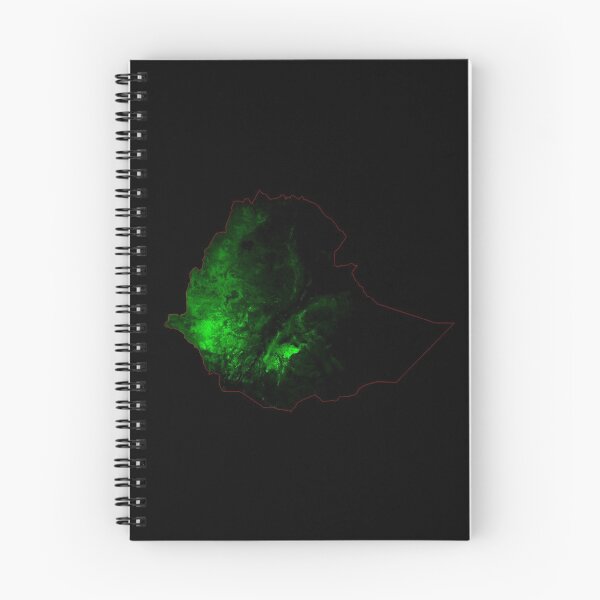 Item preview, Ethiopia Forest Cover Map with Black Background designed and sold by GrasshopperGeo.