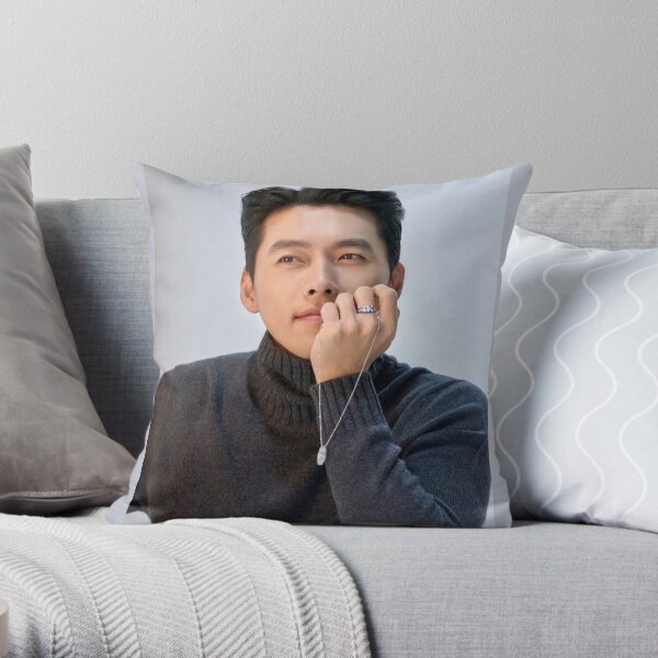 Hyun Bin Throw Pillow