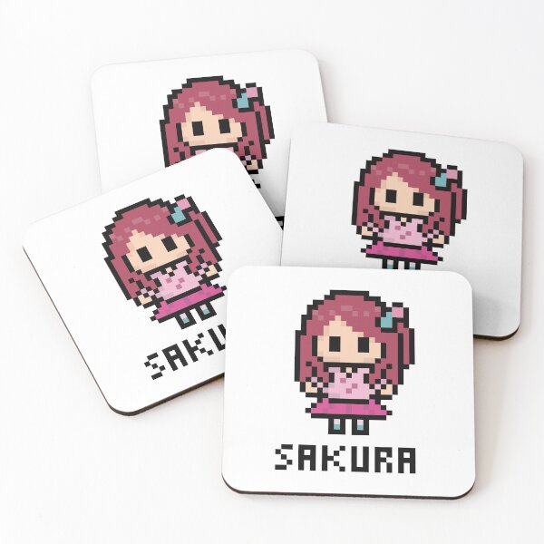 Item preview, Sakura Minamoto Zombieland Saga Franchouchou Pixel Art designed and sold by AnnaYenardi.
