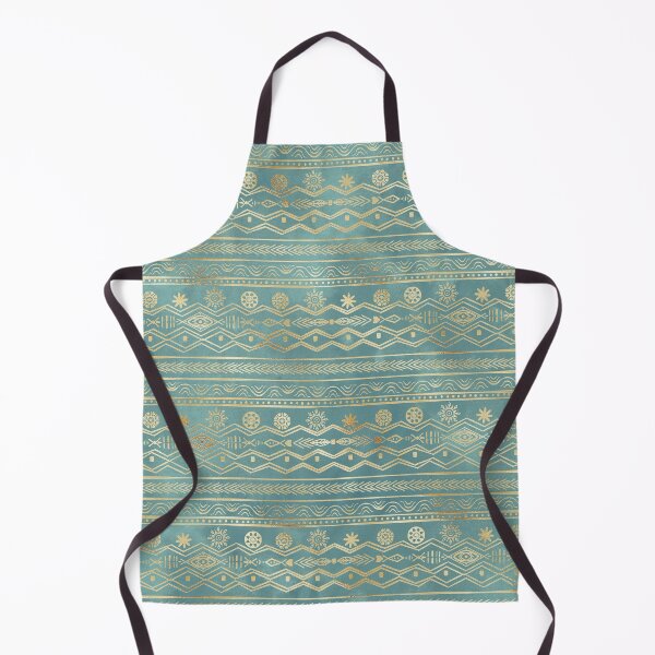 Item preview, Gold Teal Tribal geometric Design designed and sold by InovArtS.