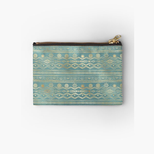 Item preview, Gold Teal Tribal geometric Design designed and sold by InovArtS.