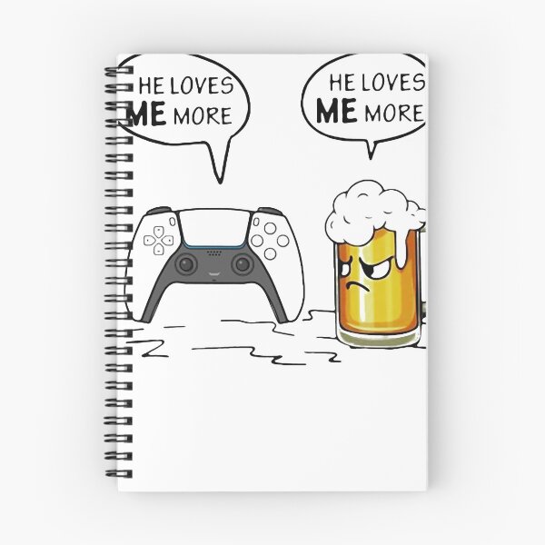 Item preview, HE LOVES ME MORE COMPUTER GAME AND BEER SHIRT1 designed and sold by NormaEng.