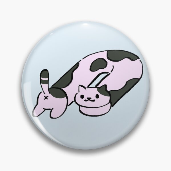 Item preview, I draw speckles and spots doing the long cat in cow u tunnel meme designed and sold by RansRoom.