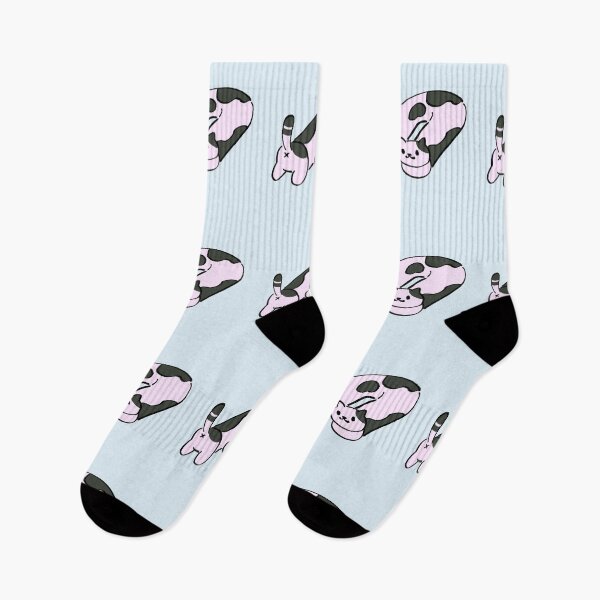 Item preview, I draw speckles and spots doing the long cat in cow u tunnel meme designed and sold by RansRoom.