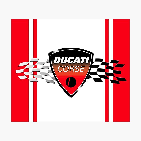 Ducati Logo Wallpapers Photographic Print By Llynettbe Redbubble