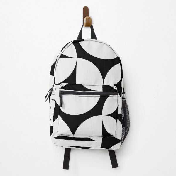 Item preview, Abstract Black and white Circles Modern Mid Century Geometric Pattern Scandinavian Rustic Interior designed and sold by BONBcreative.