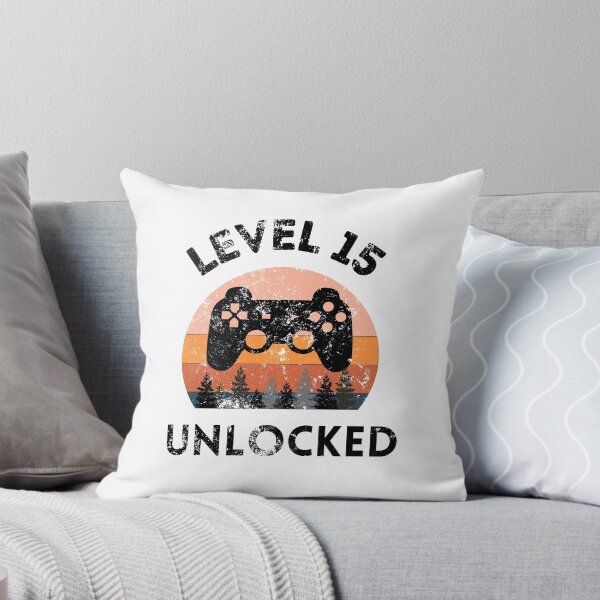 Item preview, Level 15 Unlocked Retro Sunset 15th Birthday  designed and sold by MagicArtworks.