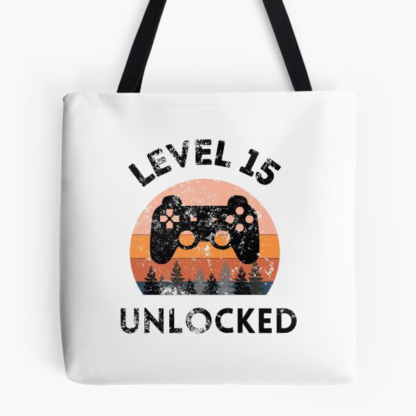 Item preview, Level 15 Unlocked Retro Sunset 15th Birthday  designed and sold by MagicArtworks.