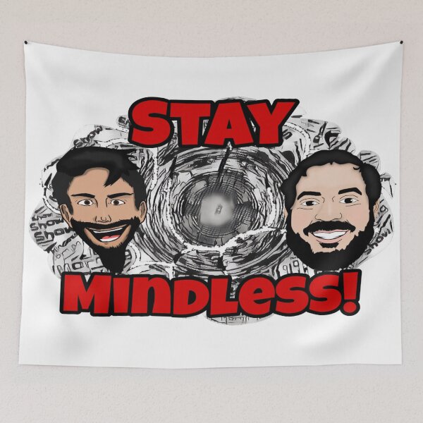 Item preview, Black and White Stay Mindless designed and sold by Mindless-Merch.
