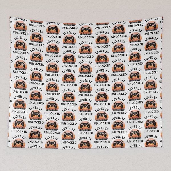Item preview, Level 17 Unlocked Retro Sunset 17th Birthday  designed and sold by MagicArtworks.