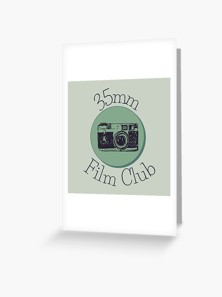 35mm Film Club, Analog Camera Greeting Card for Sale by kubrangle