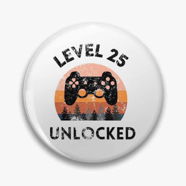 Item preview, Level 25 Unlocked Retro Sunset 25th Birthday Entering Adulthood designed and sold by MagicArtworks.