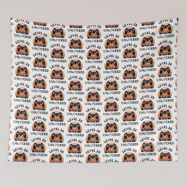 Item preview, Level 25 Unlocked Retro Sunset 25th Birthday Entering Adulthood designed and sold by MagicArtworks.