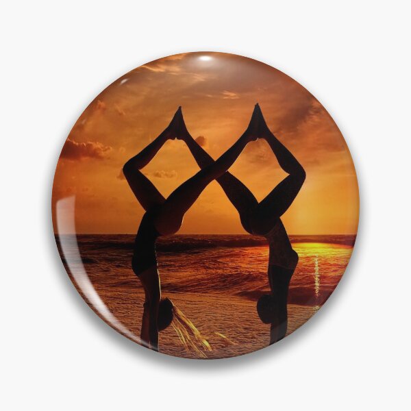 Item preview, Twin stunts on the beach at a beautiful sunset designed and sold by mostheristore.