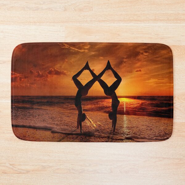Item preview, Twin stunts on the beach at a beautiful sunset designed and sold by mostheristore.