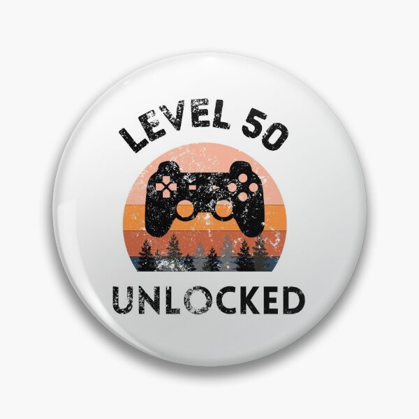 Item preview, Level 50 Unlocked Retro Sunset 50th Birthday Half A Century designed and sold by MagicArtworks.