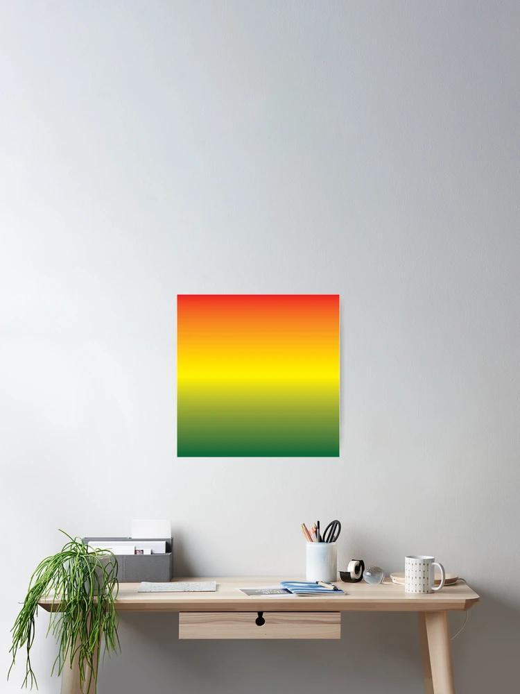 Thumbnail 2 of 3, Poster, Reggae Fade Gradient Pattern designed and sold by miraclemaker.