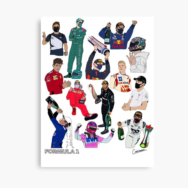 F1 Driver Collective  Canvas Print for Sale by crashstappen